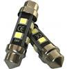 CARALL 24V Lampada Led Siluro T11 C5W smd 2835 No Polarita 360 Gradi Bianco Freddo Durata Garantita (36mm)