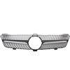 Generico Griglia Anteriore Per Mercedes Per Benz Per CLS-Class W219 CLS350 CLS500 2005-2008 Per AMG GTR Style Superiore Griglie Griglia Del Paraurti Griglia Principale(Diamond-Chrome Black)