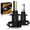 Pulilang H7 lampadine LED per fari, H7 LED Hi/Lo Beam 60W (2x30W) 12000LM (2x6000LM) 6500K Bianco freddo, 300% Luminosità Super Bright 1:1 Mini Design Auto Luci di Alogena e Xenon Kit 2 Lampade