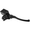 Qiilu 7/8 Cilindro maestro del freno 22mm Moto anteriore destro Leva della frizione del freno Serbatoio cilindro principale per YFZ450 YFM(Nero)