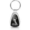AU-TOMOTIVE GOLD Ford Mustang Shelby Cobra Black Tear Drop Key Chain
