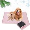 Mateju 2 Pezzi Tappetino Rinfrescante per Cani Gatti, Tappetino Rinfrescante per Animali Domestici in Estate, Lavabile Riutilizzabile Tappetino Cane per Viaggio Macchina Cuccia (60x50cm,Rosa)