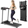 Zeporix Tapis Roulant Elettrico Salvaspazio Pieghevole - Economico Tapirulan da Casa Walking Pad 10 km/h Portatile Treadmill Professionale Tappeto per Camminare Con Display LCD 12 Programmi