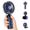 Morelax Ventilatore a Mano,Mini Ventilatore Portatile,4000mAh Ricaricabile,Piccolo Ventilatore Tascabile Con 6 Livelli di Velocità,Ventilatore USB Pieghevole a 90° per Casa,Ufficio,Scuola,Esterno,Blu