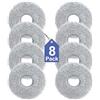 Spofan 8 Panni Mocio per Dreame L10s Ultra Gen 3/Gen 2/L10/L20/X40/X50/L40/AE/L50/L50S/L40S Pro Ultra/Complete, Mova E30/E40/P50/V50 Ultra Robot Aspirapolvere, Panno di Ricambio Riutilizzabile e Lavabile