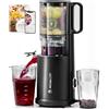 AAOBOSI AOBOSI Estrattore frutta e verdura, 135MM XXL Grande Canale di Alimentazione per Frutta e Verdura Intere - Capacità 1,5L, 200 W Slow juicer, Triplo Filtro