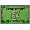 Wulidrom Hippity Hoppity Get Off My Property Inside Zerbino divertente per ingresso esterno tappetini per esterni casa esterna zerbino per ingresso casa tappeti interni 80 x 50 cm
