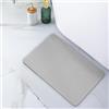 Pure 4Home Tappeto Bagno Diatomite Antiscivolo 45 x 35 cm | Tappetino Doccia Super Assorbente Asciugatura Rapida | Pietra Naturale Antimuffa | Diatomite Stone Bath Mat (Grigio)