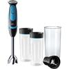 Braun Minipimer 5252BKBL - Frullatore a mano, 1000 W, 21 velocità e funzione turbo, anti-schizzi, Powerbell Plus, funzione pick-ghiaccio, senza BPA)