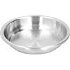 Qcwwy Piatto Fondo in Acciaio Inossidabile Lucidato a Specchio, Piatto da Portata per Zuppa di Insalata, per Domestica, Set da Tavola Impilabile di Forma Rotonda (Piatto fondo