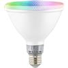 Area illumina Lampadina LED PAR38 E27 RGB e Bianco Freddo 6500K, 12W, IP65, Fascio 38°, 15000h, Risparmio Energetico