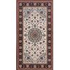rugsx Tappeto in lana NAIN Ornamento, Telaio, vintage, Telaio, tappeti tradizionali, per la camera da letto, soggiorno, beige/bordeaux 80x150 cm