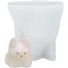 Obelunrp Stampo di budino di gatto, stampi di gelatina di silicone a forma di gatto da 3,5 pollici, stampo per resina gatto antiadere