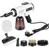 Teodute 1500W Pulitore a Vapore Portatile Professionale, 15 Secondi Tempo di Riscaldamento, 3 Velocità, 600ml Serbatoio Dell'acqua, Steam Cleaner per Casa Cucina Bagno e Auto