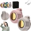 Gienslru Mini Ventilatore Portatile Silenzioso Senza Pale, Ventilatore Elettrico Mini Portatile Silenzioso a 3 Velocità con Clip, Clip per Cintura, Ventilatori da Cinghia con Clip per Raffreddamento