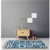 EmporioHome Tappeto Corsia Guida Antiscivolo tappeto Cucina Bagno Camera moderno in morbida ciniglia Made in italy (57x280, Ottanio)