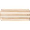 Zafferano Lido Ceramiche Piatto Rettangolare Serie Righe Set di 2 Pezzi Colore Sabbia Artigianato Made in Italy Design Moderno ed Elegante per Tavolo Premium