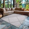 Carpettex Tappeto da Esterno Impermeabile 300x400 (300x400 (280x370 cm)) Grigio - Tappeto Resistente alle Intemperie e Lavabile in Lavatrice - Tappeto per Giardino, Terrazza, Balcone, Campeggio
