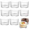 YuLiMirich Set di 8 bicchieri da dessert trasparenti da 200 ml, piccole ciotole da dessert in vetro, bicchieri da dessert in vetro, gelato per dessert, tiramisù, budino, yogurt muesli
