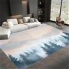 UUZEAI Tappeto per soggiorno a pelo corto Cedar Forest, tappeto grigio semplice, morbido, antiscivolo, lavabile, per sala da pranzo, corridoio, ufficio, 90x180 cm