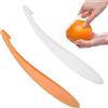 JHXhhthongtong 2 Pezzi Pelapatrice Arancione Peeler, Sbuccia Arance, Sbuccia Mela, Pelapapo di Frutta, Pelapatrice Manuale, Eplucheur di Agrumi Efficace per Sbucciatore d'Arancia e Altri Agrumi