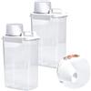 Sewokon 2 pezzi Dosatore ermetico di detersivo con misurino, 2300ML