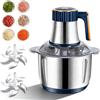 PORFOYO Tritatutto elettrico, 5 l tritatutto multifunzione con due lame da taglio, tritatutto elettrico extra forte per carne, verdure, frutta e porridge, 500 W, regolabile in 5 livelli
