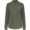 PIECES Pcvinsty LS Shirt Noos Camicia da Donna, Verde-Deep Lichen Green, M