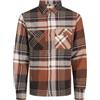 JACK & JONES JACK&JONES JJDARREN Flannel Overshirt LS, Mocha Bisque., M
