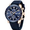 NIBOSI Orologi da uomo analogico al quarzo cronografo impermeabile data luminosa oro rosa argento orologio da polso uomo moda casual orologi per uomini classico elegante regalo in pelle oro nero