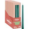 Bolsius Essentials - Candele a punta liscia - 24,5 cm - 32 pezzi - 7,5 ore - candele decorative - senza olio di palma - con cera vegetale naturale