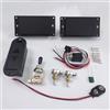 Yuemiya Set di pickup humbucker attivi compatibili con stile EMG 81 85, nero opaco, kit di cablaggio con potenziometri da 25K, per chitarre elettriche St HH e la maggior parte delle chitarre elettriche HH