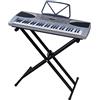 DynaSun - Tastiera per arrangiamento E-Piano, Sintetizzatore 61 tasti con schermo LCD Midi Porta spartito, MK2069+X2