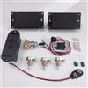 Yuemiya Set di pickup Humbucker attivi compatibili con stile EMG 81 85, nero opaco, kit di cablaggio con potenziometri da 25K, per chitarre elettriche St HH e la maggior parte delle chitarre elettriche HH