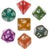 Asmodee REBEL - Set di dadi RPG - Acrilico - Unicorni