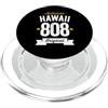 Vintage Area Code Pride Tees 808 Hawaii Codice Area Distressed Authentic USA State Dark PopSockets PopGrip per MagSafe
