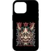 Japanese Oni Mask Aesthetic By TOKYO WAV Custodia per iPhone 16 Pro Max Hannya Oni Mask Devil Yokai - Maschera giapponese con tatuaggio demone