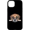 Boxer Puppy Lover PS Custodia per iPhone 15 Plus Ritratto del cane del primo piano del cucciolo del pugile del bambino
