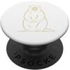 Groundhogs Lover Gifts Marmot Line Art Groundhog Minimalist Wildlife PopSockets PopGrip Adesivo
