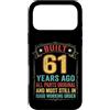 Built 61th Birthday Gifts for Men Women Custodia per iPhone 17 Pro Max Divertente regalo per il 61° compleanno per uomini e donne di 61 anni