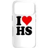 I HEART LOVE HS Custodia per iPhone 17 Pro AMO UN CUORE, LUI È SUO.