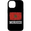 Moroccan Heritage Designs Custodia per iPhone 14 Bandiera del Marocco Vintage Distressed Heritage Marocchino