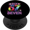 Maglietta Meme Divertente 67 Sei Sette 6 67 Sei Sette 6-7 Dolce Brainrot Italiano Meme Per Bambini PopSockets PopGrip Adesivo
