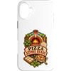 Jimbeels Custodia per iPhone 16 Plus Pizza Stone Ready Forno Patio