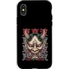TOKYO WAVES Oni Mask Designs Custodia per iPhone X/XS Yokai Oni Maschera Diavolo Giapponese Demone Tattoo Oni Mask