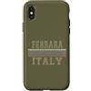 Italian born and Italy apparel Custodia per iPhone X/XS Retro Ferrara Italia