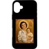 St. Gianna Beretta Molla Icon Custodia per iPhone 16 Plus Elegante Icona Cattolica di Santa Gianna Beretta Molla