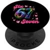 Maglietta Meme Divertente 67 Sei Sette 6 67 Sei Sette 6-7 Dolce Brainrot Italiano Meme Per Bambini PopSockets PopGrip Adesivo