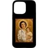 St. Gianna Beretta Molla Icon Custodia per iPhone 15 Pro Max Elegante Icona Cattolica di Santa Gianna Beretta Molla