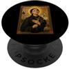 St. Gemma Galgani Icon Elegante icona cattolica di Santa Gemma Galgani PopSockets PopGrip Adesivo